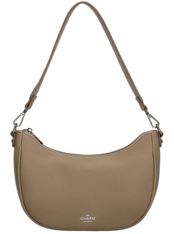 Charm Schultertasche "Montmartre" in Hellbraun - (L)25 x (H)20 x (T)6 cm