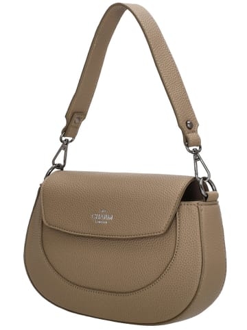 Charm Schultertasche "Montmartre" in Hellbraun - (L)23 x (H)13,5 x (T)4,5 cm