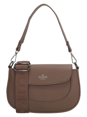 Charm Schultertasche in Braun - (B)23 x (H)13,5 x (T)4,5 cm