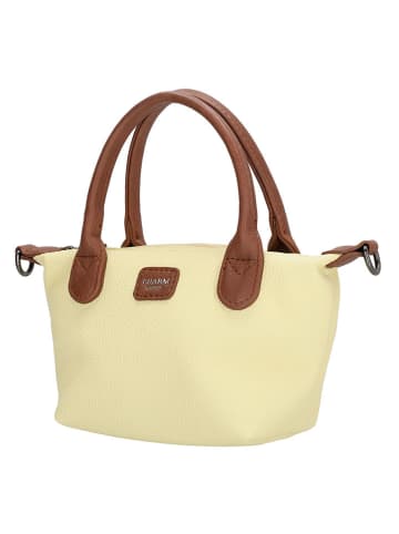 Charm Torebka "Buckingham Palace" w kolorze żółtym - 20 x 13 x 9 cm