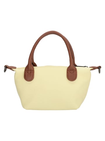 Charm Torebka "Buckingham Palace" w kolorze żółtym - 20 x 13 x 9 cm