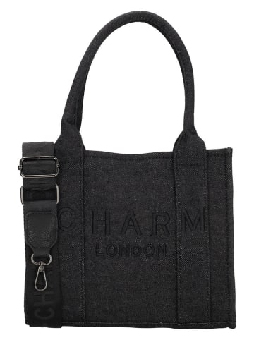Charm Henkeltasche in Schwarz - (B)26 x (H)21 x (T)13 cm