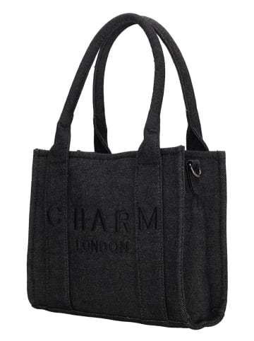 Charm Henkeltasche in Schwarz - (B)26 x (H)21 x (T)13 cm