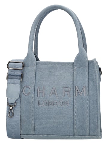Charm Henkeltasche in Hellblau - (B)26 x (H)21 x (T)13 cm