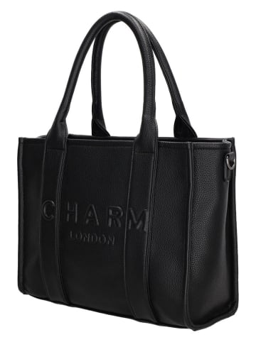 Charm Schultertasche in Schwarz - (B)34 x (H)27 x (T)15 cm