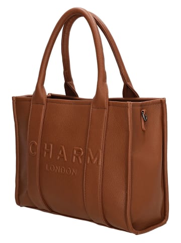 Charm Schultertasche "Serie Bond" in Hellbraun - (B)34 x (H)27 x (T)15 cm