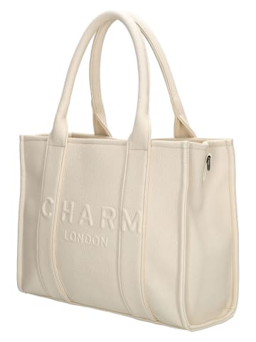 Charm Schultertasche "Serie Bond" in Beige - (B)34 x (H)27 x (T)15 cm
