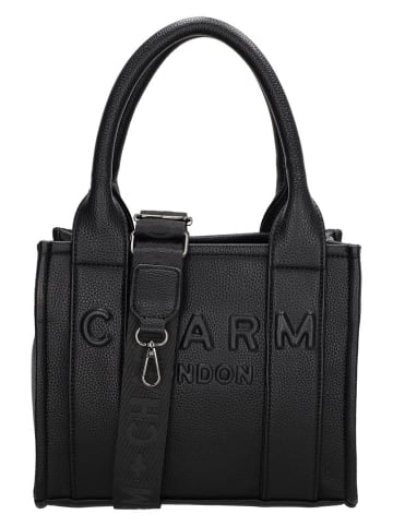 Charm Henkeltasche in Schwarz - (B)26 x (H)21 x (T)13 cm