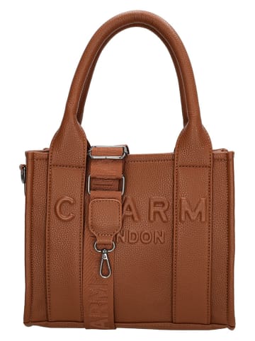 Charm Henkeltasche "Bond" in Hellbraun - (B)26 x (H)21 x (T)13 cm