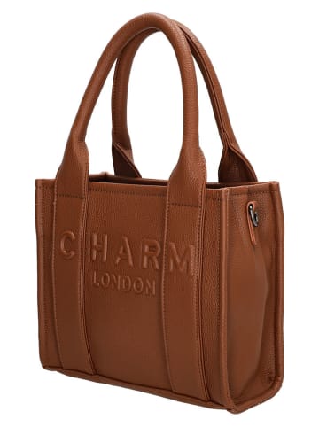 Charm Henkeltasche "Bond" in Hellbraun - (B)26 x (H)21 x (T)13 cm