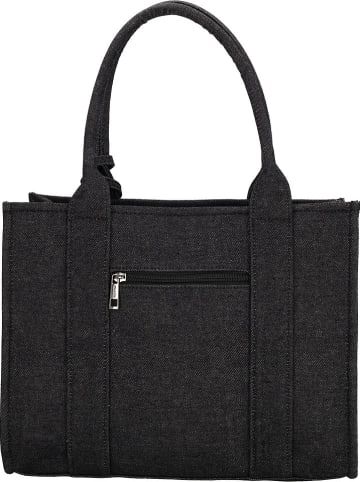 Charm Schultertasche "Serie Bond" in Schwarz - (B)34 x (H)27 x (T)15 cm