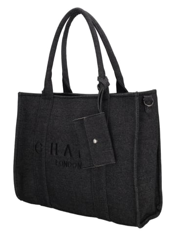 Charm Schultertasche in Schwarz - (B)42 x (H)34 x (T)16 cm