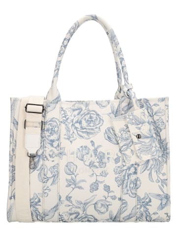 Charm Businesstasche "Bond" in Weiß/ Hellblau - (B)42 x (H)34 x (T)16 cm