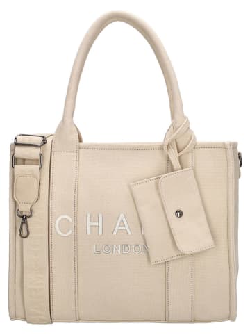 Charm Torebka w kolorze beżowym - 34 x 27 x 15 cm