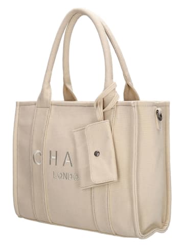 Charm Schultertasche in Beige - (B)34 x (H)27 x (T)15 cm