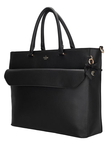 Charm Businesstasche "Cambridge" in Schwarz - (B)46 x (H)32 x (T)13 cm