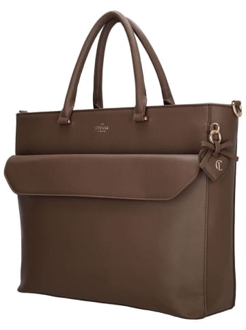 Charm Henkeltasche in Braun - (B)47 x (H)32 x (T)13,5 cm