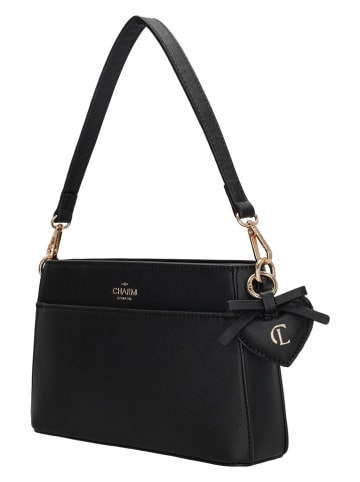 Charm Schultertasche in Schwarz - (B)25 x (H)15 x (T)6 cm