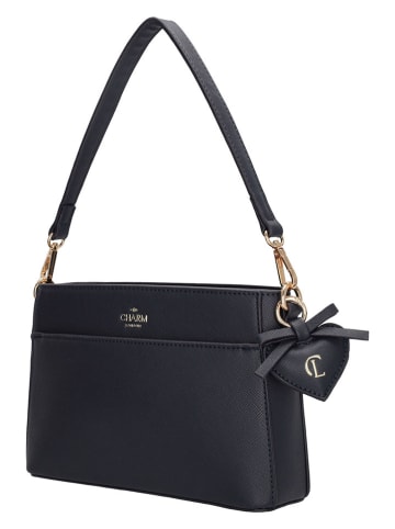 Charm Schultertasche in Dunkelblau - (B)25 x (H)15 x (T)6 cm
