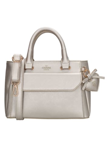 Charm Henkeltasche in Silber - (B)24 x (H)17 x (T)10 cm
