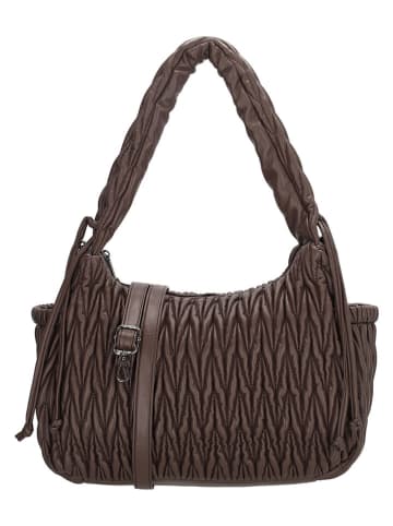 Charm Schultertasche "West End" in Braun - (B)30 x (H)24 x (T)12 cm