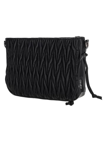 Charm Umhängetasche "West End" in Schwarz - (B)25 x (H)20 x (T)7 cm