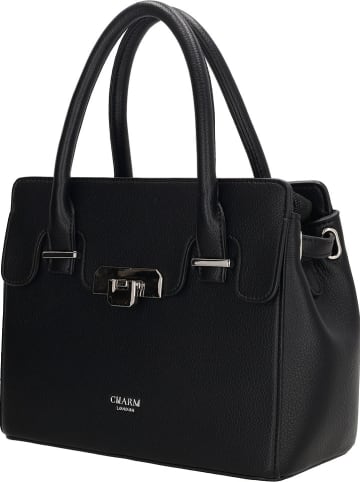 Charm Henkeltasche "Soho" in Schwarz - (B)25 x (H)20 x (T)11 cm