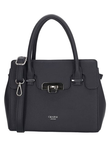 Charm Henkeltasche "Soho" in Anthrazit - (B)25 x (H)20 x (T)11 cm