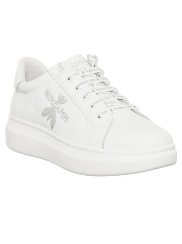 Patrizia Pepe Skórzane sneakersy w kolorze białym