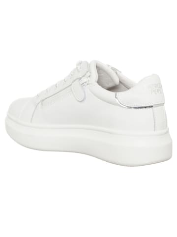 Patrizia Pepe Skórzane sneakersy w kolorze białym