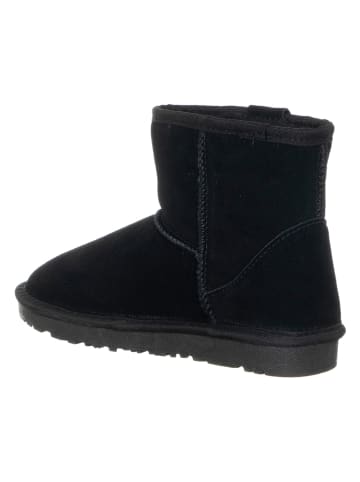 Patrizia Pepe Leder-Winterboots in Schwarz