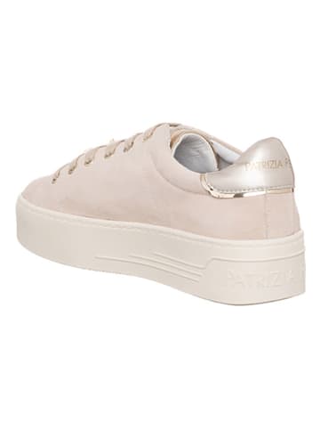 Patrizia Pepe Leder-Sneakers in Beige