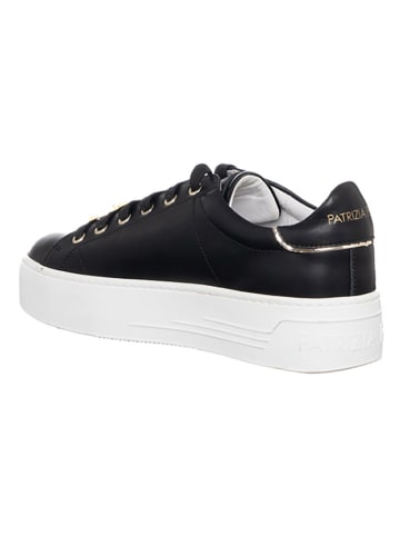 Patrizia Pepe Leder-Sneakers in Schwarz