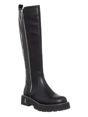 Patrizia Pepe Leder-Stiefel in Schwarz