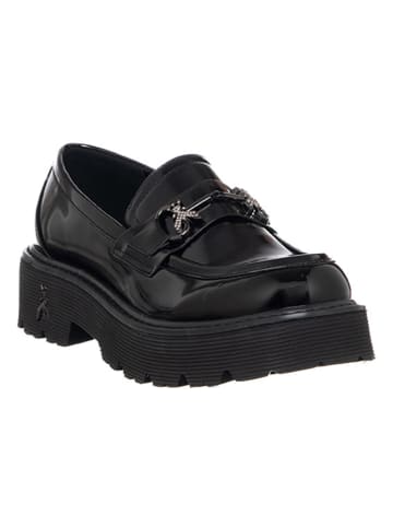 Patrizia Pepe Leder-Mokassins in Schwarz