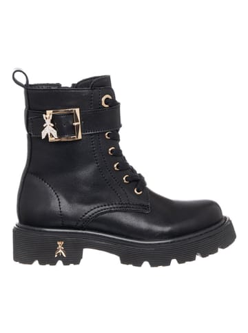 Patrizia Pepe Leder-Boots in Schwarz
