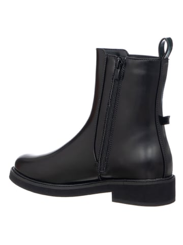 Patrizia Pepe Leder-Boots in Schwarz