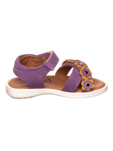 lamino Leder-Sandalen in Lila