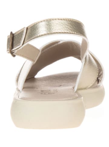 lamino Leder-Sandalen in Gold