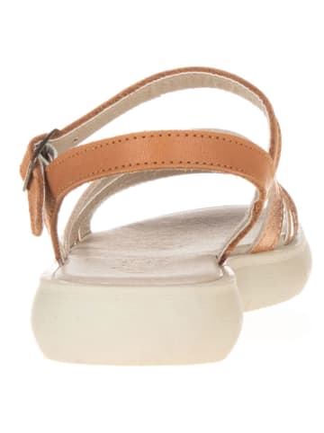 lamino Leder-Sandalen in Hellbraun