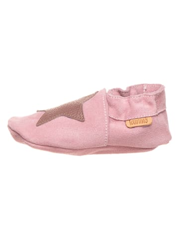 lamino Leder-Krabbelschuhe in Rosa