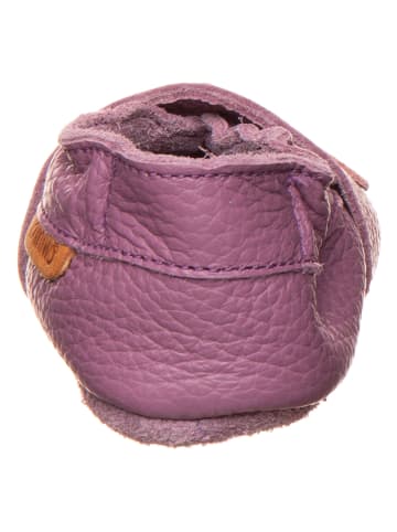 lamino Leder-Krabbelschuhe in Lila
