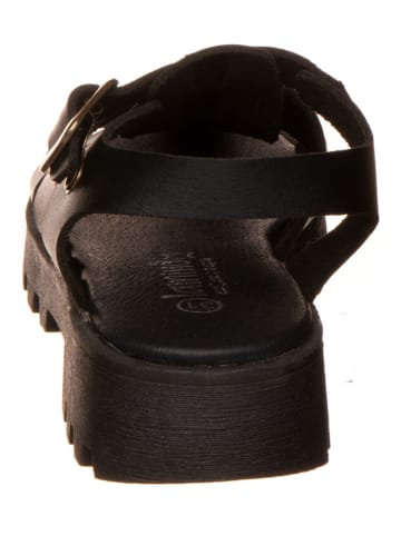 lamino Leder-Sandalen in Schwarz