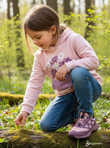 lamino Buty trekkingowe w kolorze fioletowo-jasnoróżowym