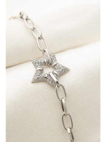 Heliophilia Posrebrzana bransoletka z elementem ozdobnym