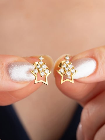 Heliophilia Vergold. Silber-Ohrstecker