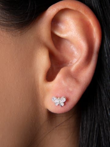 Heliophilia Zilveren oorstekers met edelstenen