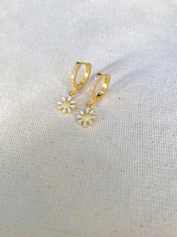 Heliophilia Silber-Creolen mit Edelsteinen