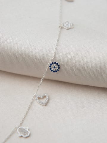 Heliophilia Zilveren enkelketting met sierelement