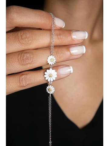 Heliophilia Srebrna bransoletka z elementami ozdobnymi